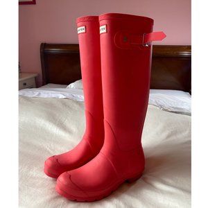 Hunter Original Tall pink rain boots